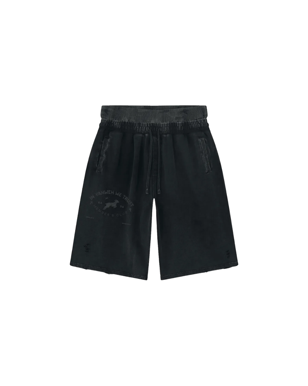 Vintage Wash Wide-Leg Shorts